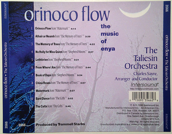 The Taliesin Orchestra : Orinoco Flow (The Music Of Enya) (CD, Album)