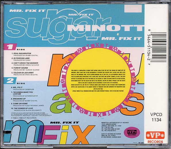 Sugar Minott : Mr. Fix It (CD)
