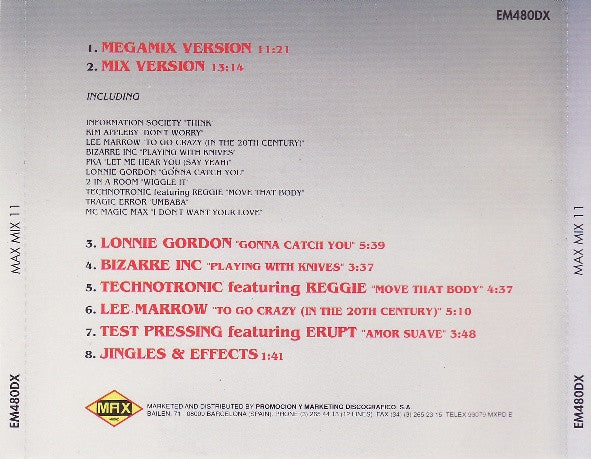Toni Peret & José Mª Castells : Max Mix 11 (CD, Comp, P/Mixed)