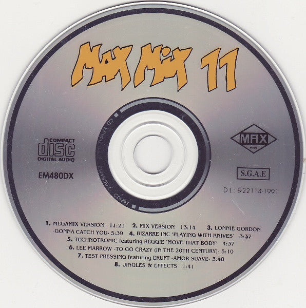 Toni Peret & José Mª Castells : Max Mix 11 (CD, Comp, P/Mixed)