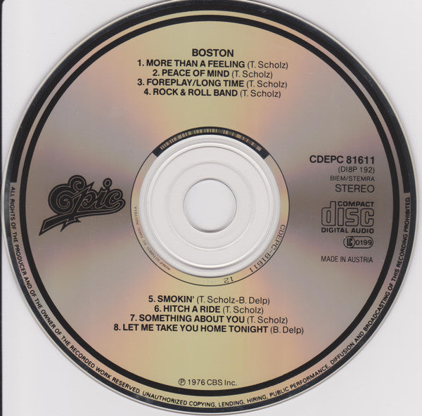 Boston : Boston (CD, Album, RE)