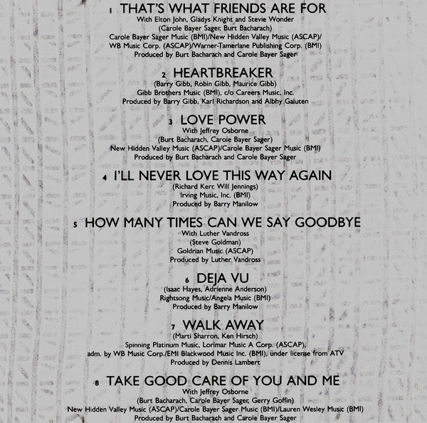 Dionne Warwick : Greatest Hits 1979-1990 (CD, Comp)
