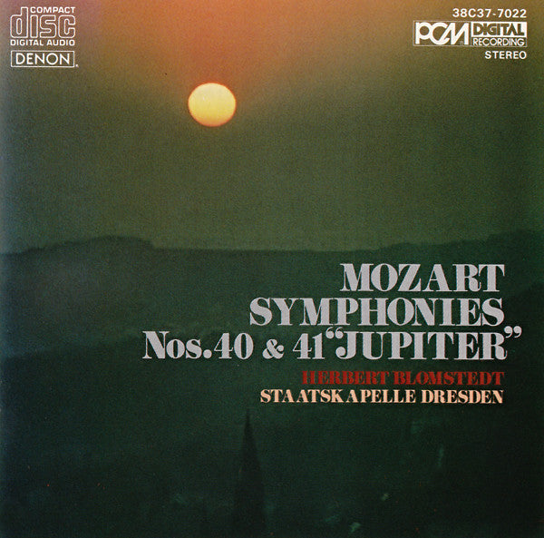 Herbert Blomstedt Conducting Staatskapelle Dresden : Wolfgang Amadeus Mozart : Symphonies Nos.40 & 41 "Jupiter" (CD)