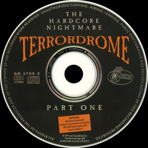 Various : Terrordrome (The Hardcore Nightmare) (2xCD, Comp + CD, Mixed)