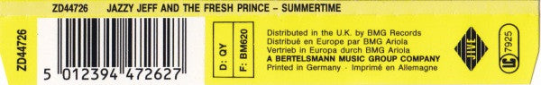 DJ Jazzy Jeff & The Fresh Prince : Summertime (CD, Maxi)