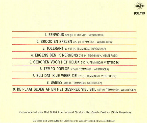 Het Goede Doel : Tempo Doeloe (CD, Album)