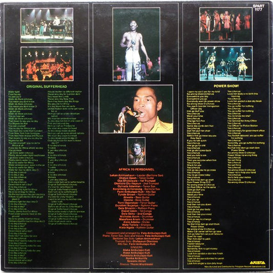 Fela Kuti : Original Sufferhead (LP, Album)