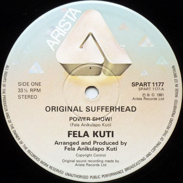 Fela Kuti : Original Sufferhead (LP, Album)