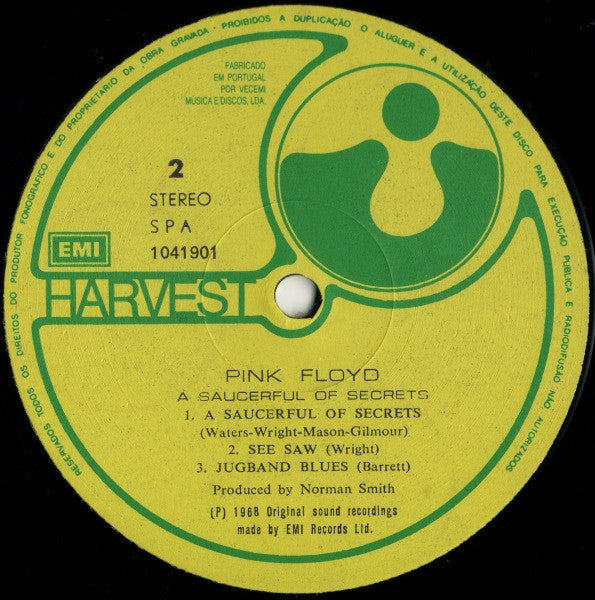 Pink Floyd : A Saucerful Of Secrets (LP, Album, RE)