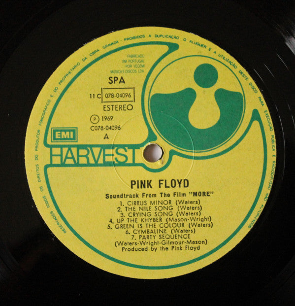 Pink Floyd : Soundtrack From The Film "More" (LP, Album, RE)