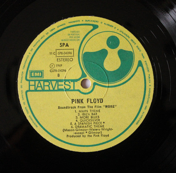Pink Floyd : Soundtrack From The Film "More" (LP, Album, RE)