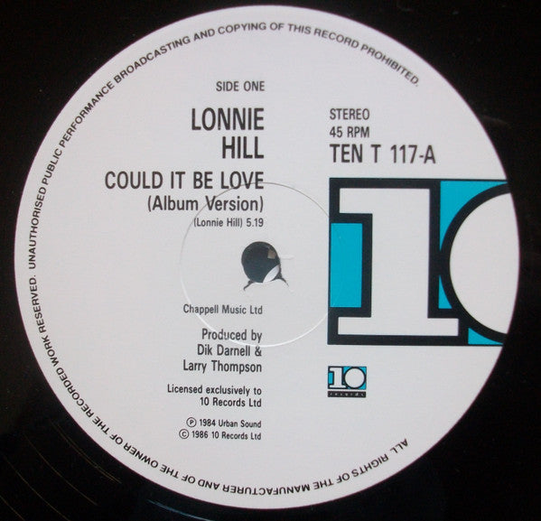 Lonnie Hill : Could It Be Love (12")