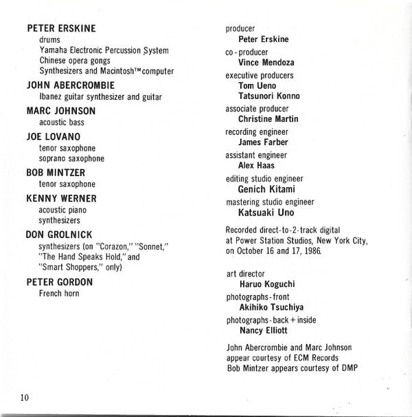 Peter Erskine = Peter Erskine : Transition = トランジション (CD, Album)