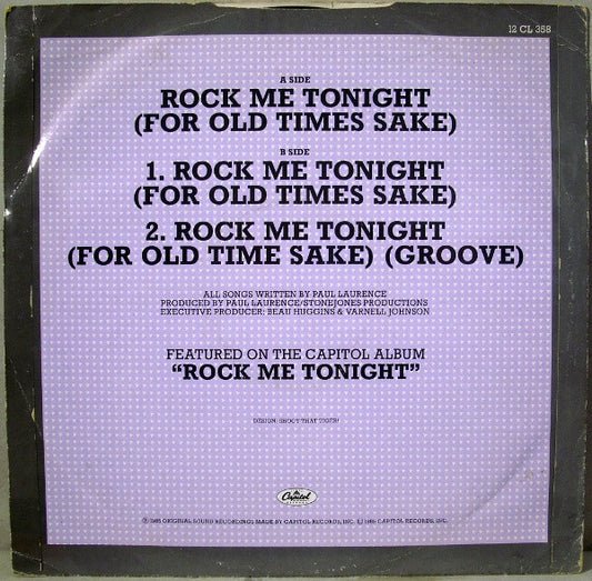 Freddie Jackson : Rock Me Tonight (For Old Times Sake) (12")
