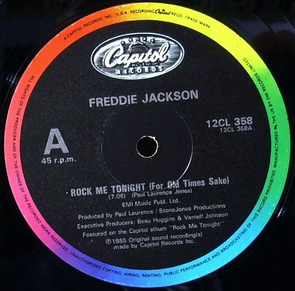 Freddie Jackson : Rock Me Tonight (For Old Times Sake) (12")