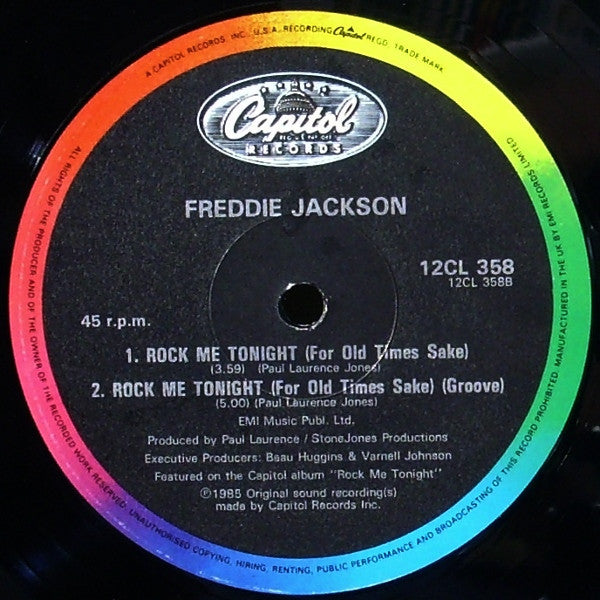 Freddie Jackson : Rock Me Tonight (For Old Times Sake) (12")