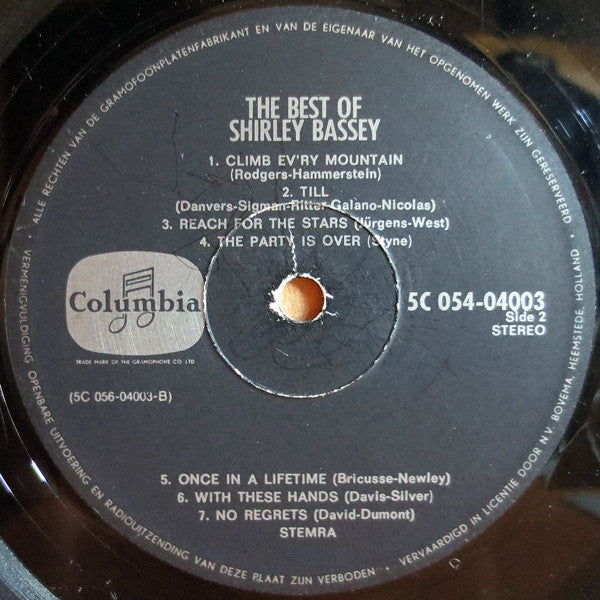Shirley Bassey : The Best Of Shirley Bassey (LP, Comp)