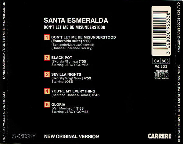 Santa Esmeralda : Don't Let Me Be Misunderstood (New Original Version 86) (CD, Album, RE)