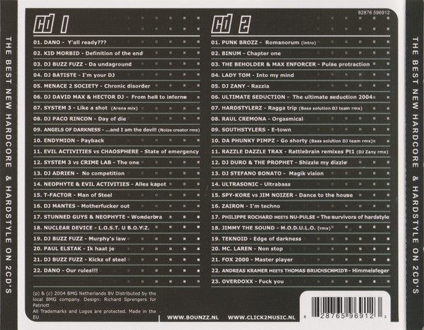 Buzz Fuzz And DJ Zany : Bounzz 2004 (2xCD, Comp, Mixed)