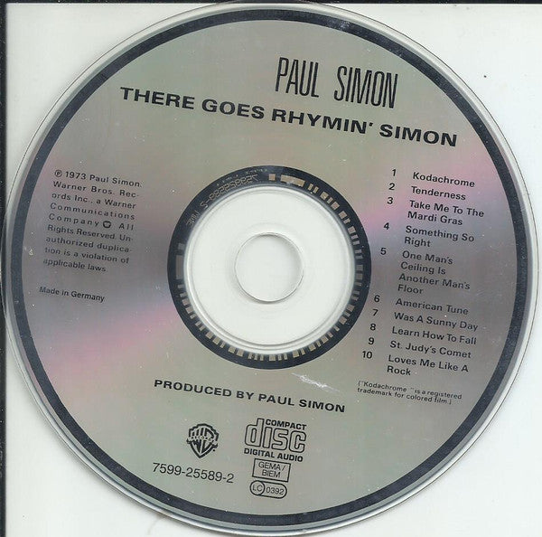 Paul Simon : There Goes Rhymin' Simon (CD, RE)
