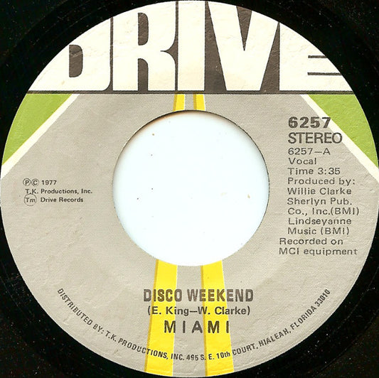 Miami : Disco Weekend (7", Single)