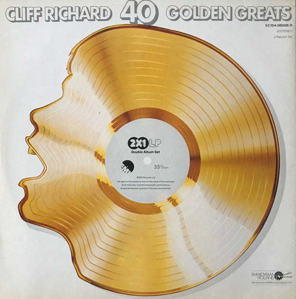 Cliff Richard : 40 Golden Greats (2xLP, Comp)