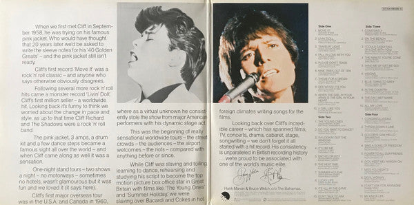 Cliff Richard : 40 Golden Greats (2xLP, Comp)