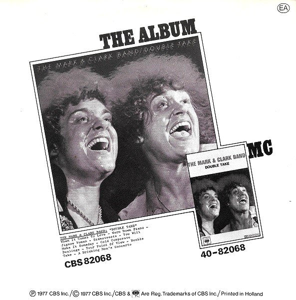 The Mark & Clark Band : When It Comes To Love (7", Single)