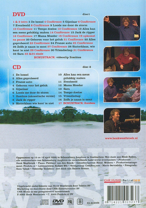 Henk Westbroek : Zuigwortel (DVD-V, Album, PAL + CD, Album)