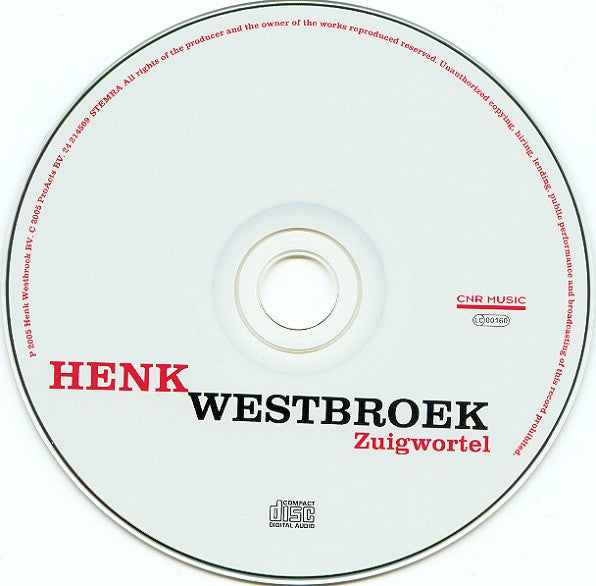 Henk Westbroek : Zuigwortel (DVD-V, Album, PAL + CD, Album)