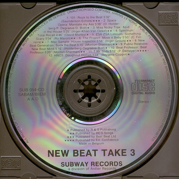 Various : New Beat - Take 3 (CD, Comp)