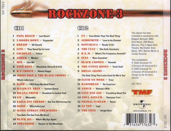 Various : Rockzone 3 (2xCD, Comp)
