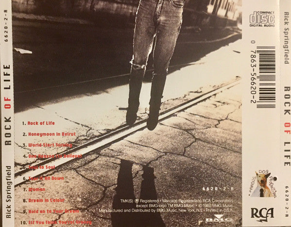 Rick Springfield : Rock Of Life (CD, Album, Lon)