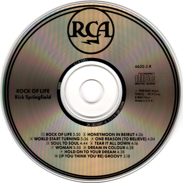 Rick Springfield : Rock Of Life (CD, Album, Lon)