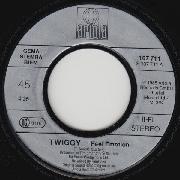 Twiggy (2) : Feel Emotion (7", Single)