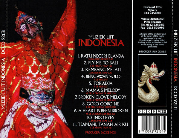 Maurice De La Croix : Muziek Uit Indonesia (CD)