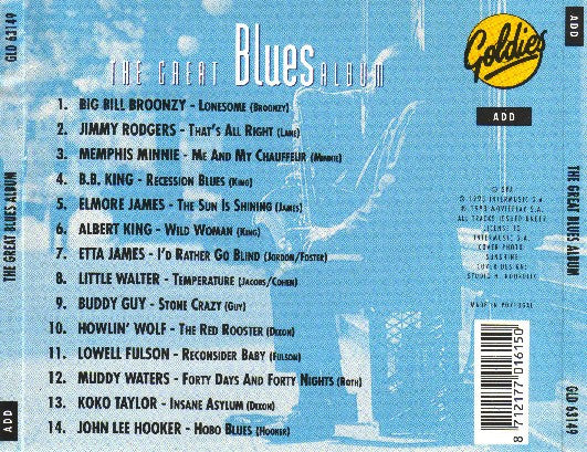 Various : The Great Blues Album (CD, Comp)