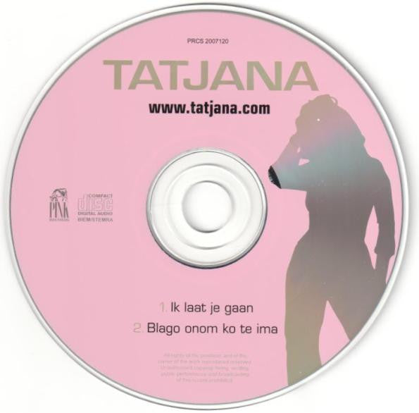 Tatjana : Ik Laat Je Gaan (CD, Single)