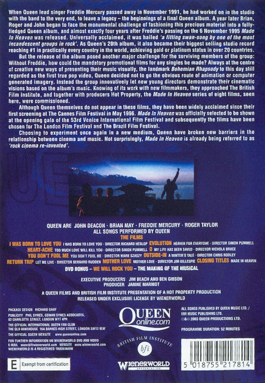 Queen : Made In Heaven (The Films) (DVD, PAL)