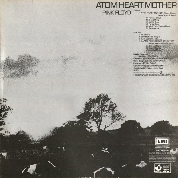 Pink Floyd : Atom Heart Mother (LP, Album, RE)