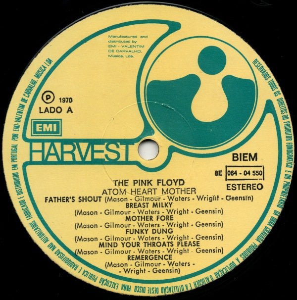 Pink Floyd : Atom Heart Mother (LP, Album, RE)