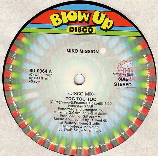 Miko Mission : Toc Toc Toc (12")