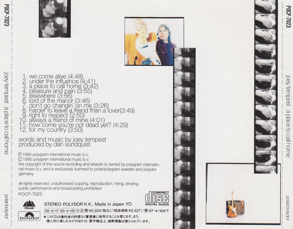 Joey Tempest : A Place To Call Home (CD, Album)