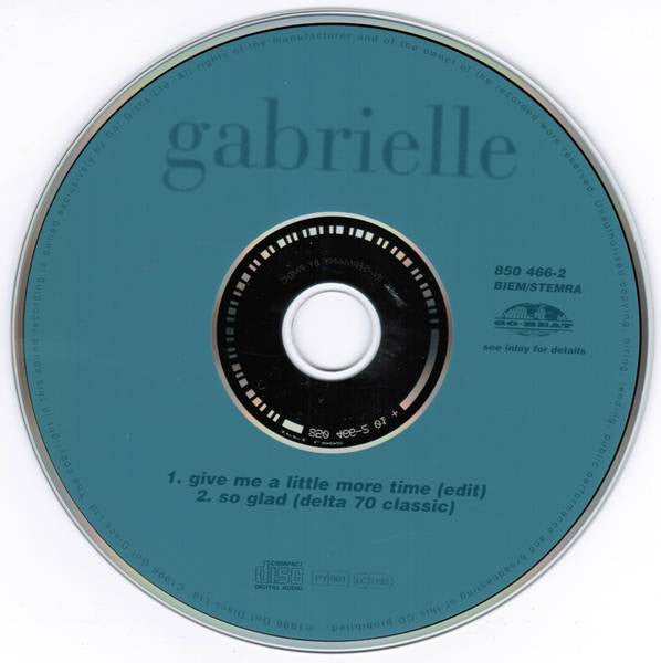 Gabrielle : Give Me A Little More Time (CD, Single, Car)