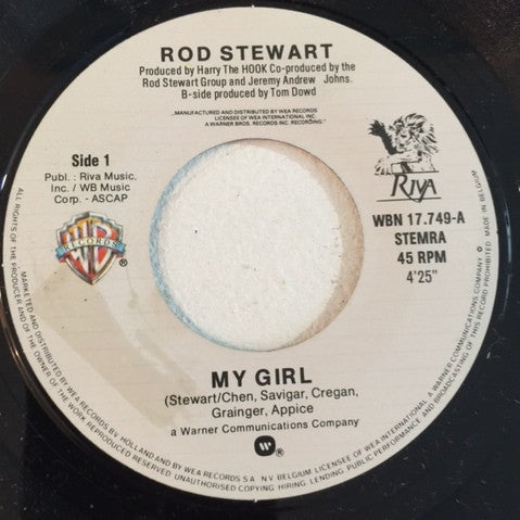 Rod Stewart : My Girl (7", Single)