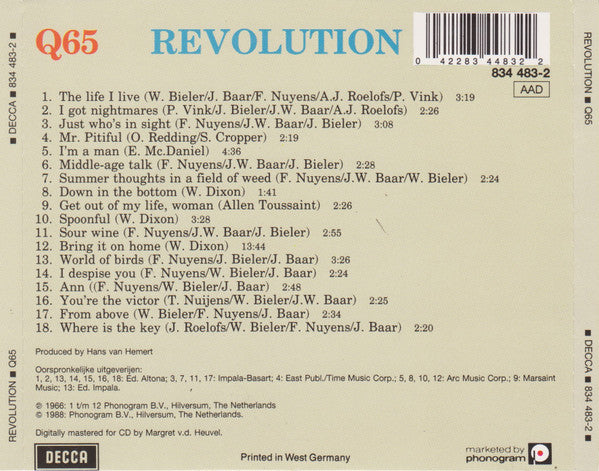 Q65 : Revolution (CD, Album, RE, FUL)