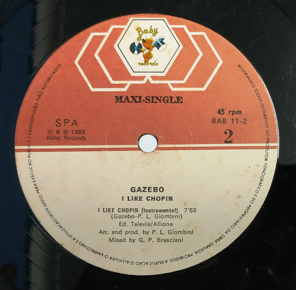Gazebo : I Like Chopin (Disco Mix) (12")