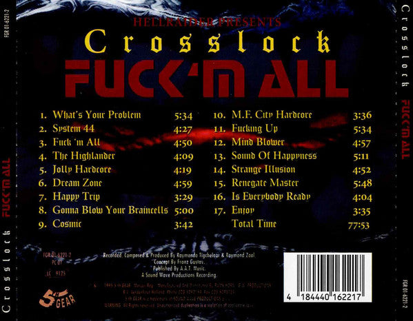 Crosslock : Fuck 'm All (CD, Album)