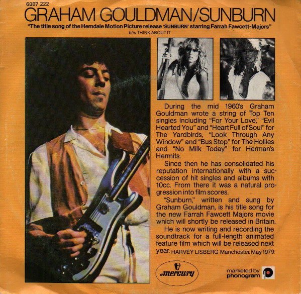 Graham Gouldman : Sunburn (7", Single)
