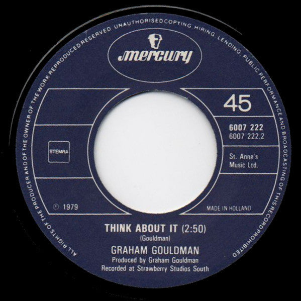 Graham Gouldman : Sunburn (7", Single)
